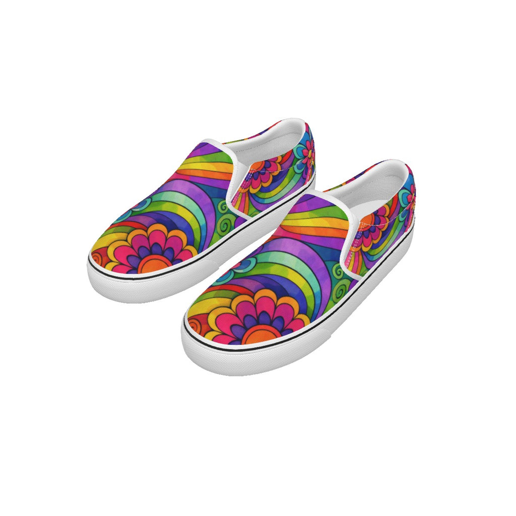 Rainbow Flower Sneakers
