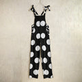 Giant Polka Dot Overalls — Black & White