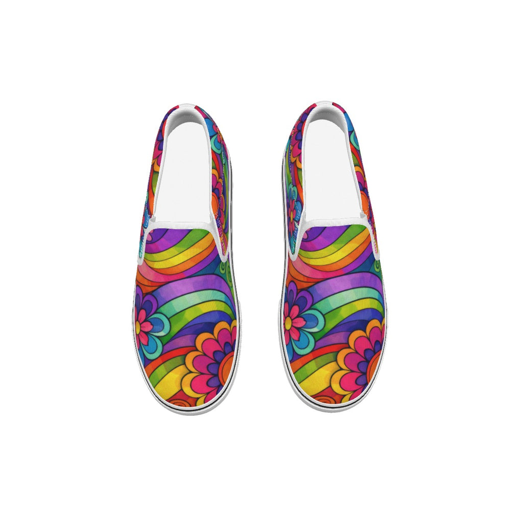 Rainbow Flower Sneakers