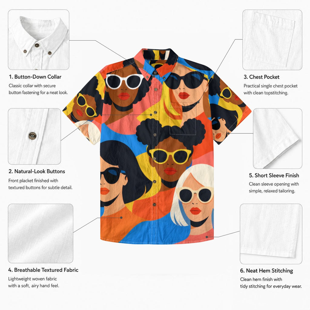 Pop Art Sunglasses Men's Shirt