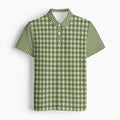 Green Gingham Polo Shirt