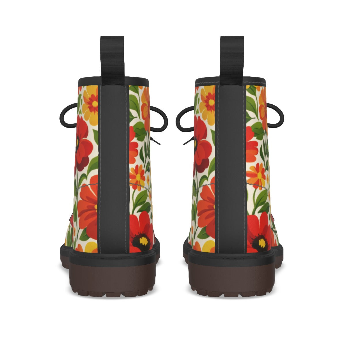 Poppy Garden Combat Boots