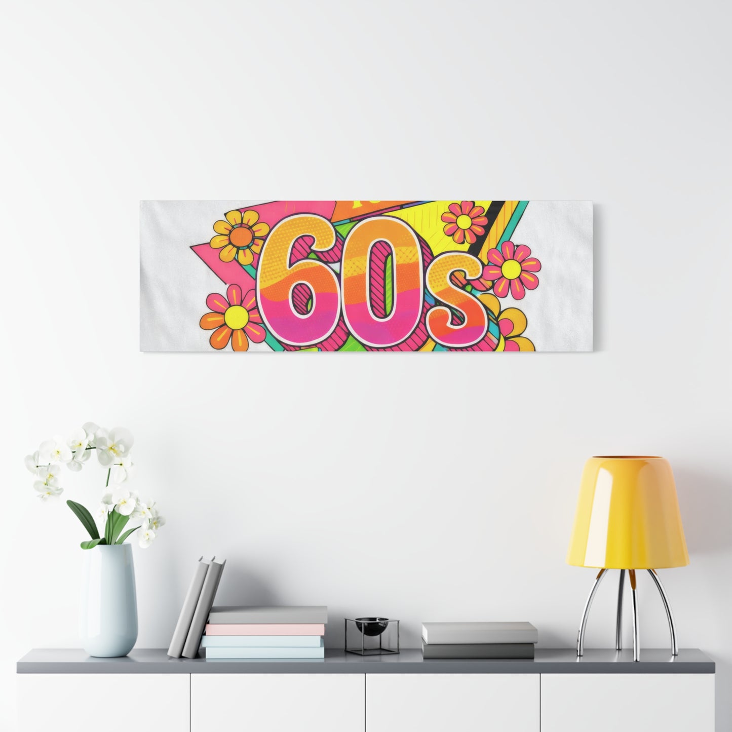 Take Me Back to the 60s Canvas — Retro Pop Art Matte Stretched Wall Art