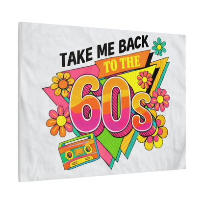 Take Me Back to the 60s Canvas — Retro Pop Art Matte Stretched Wall Art