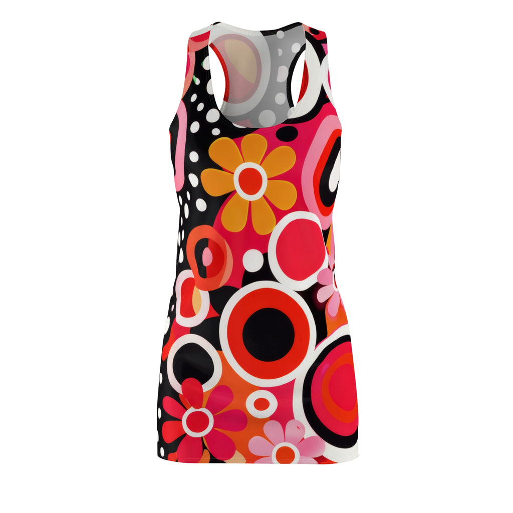 Mod Circles Floral Racerback Dress