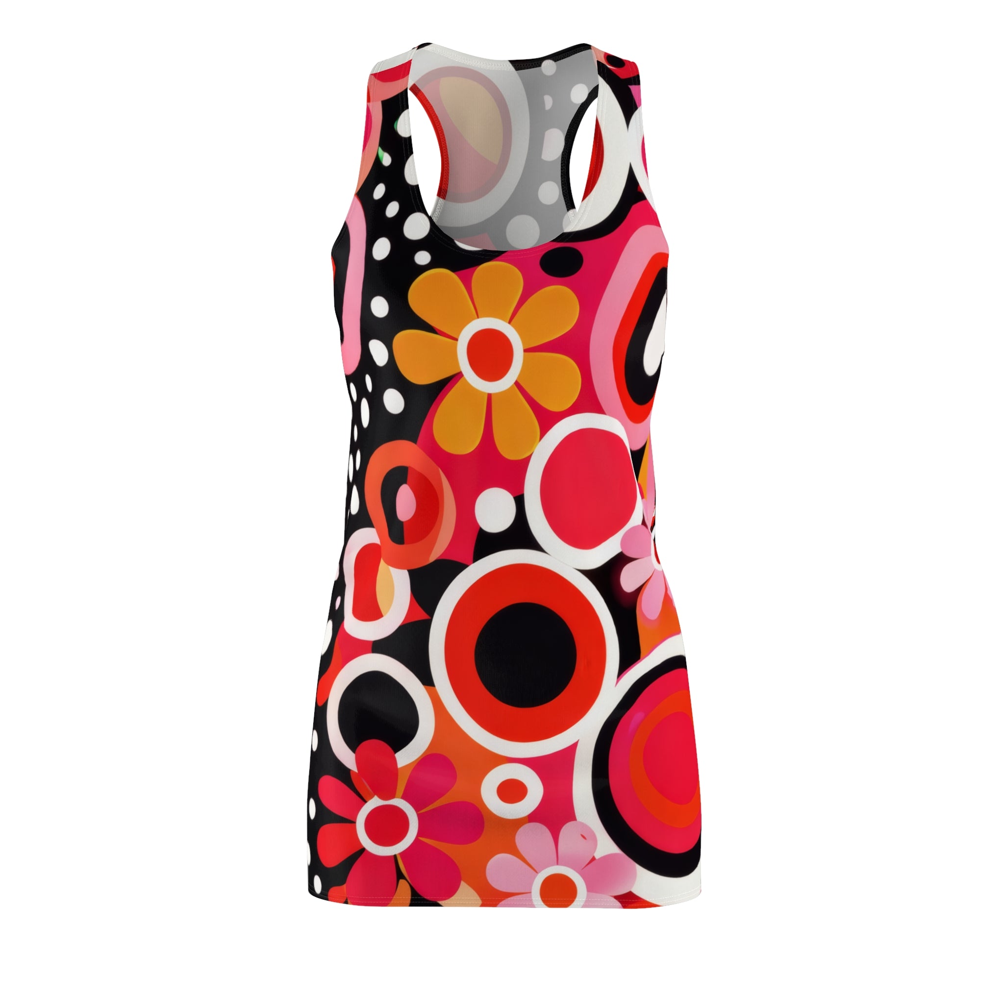 Mod Circles Floral Racerback Dress