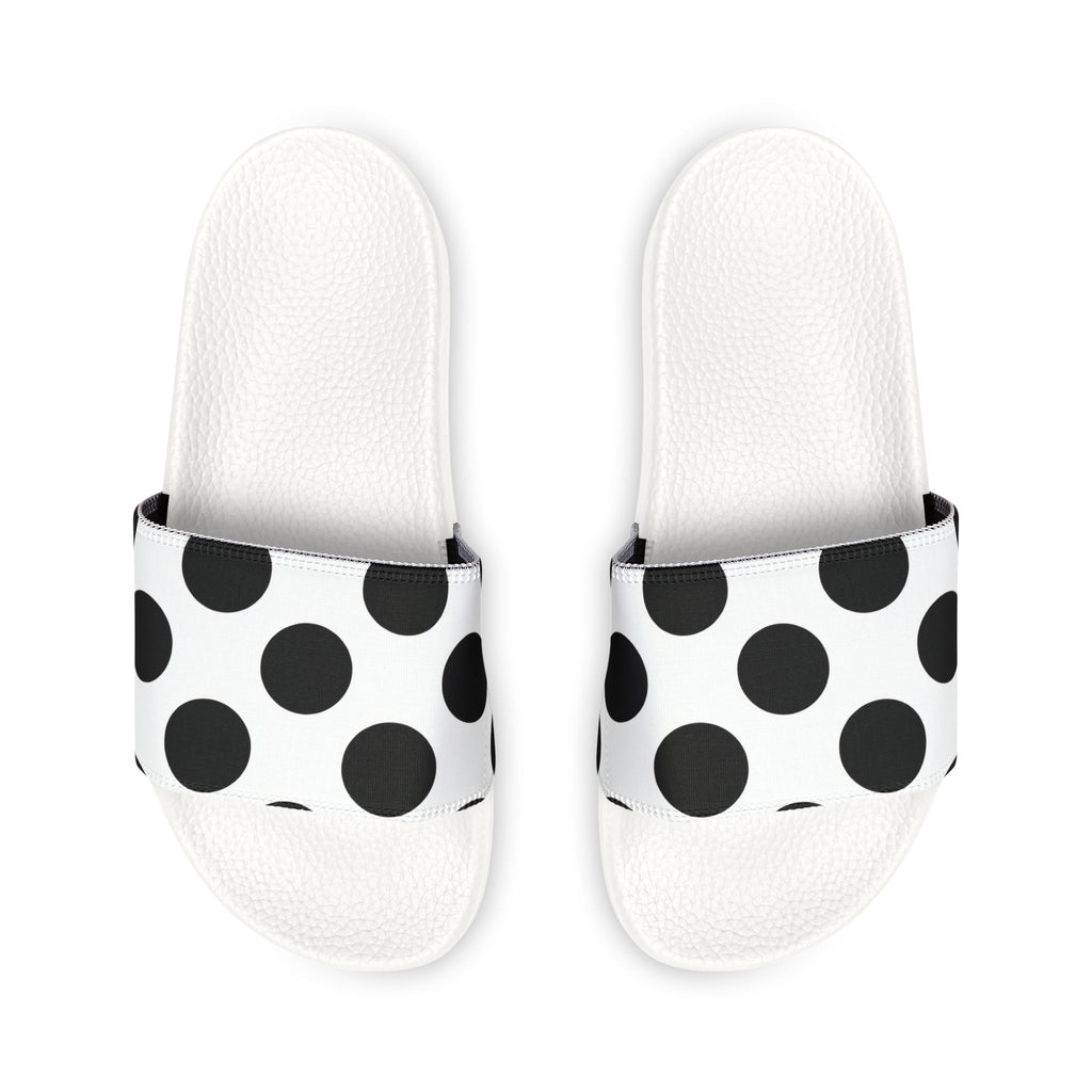 Black Polka Dot Slide Sandals