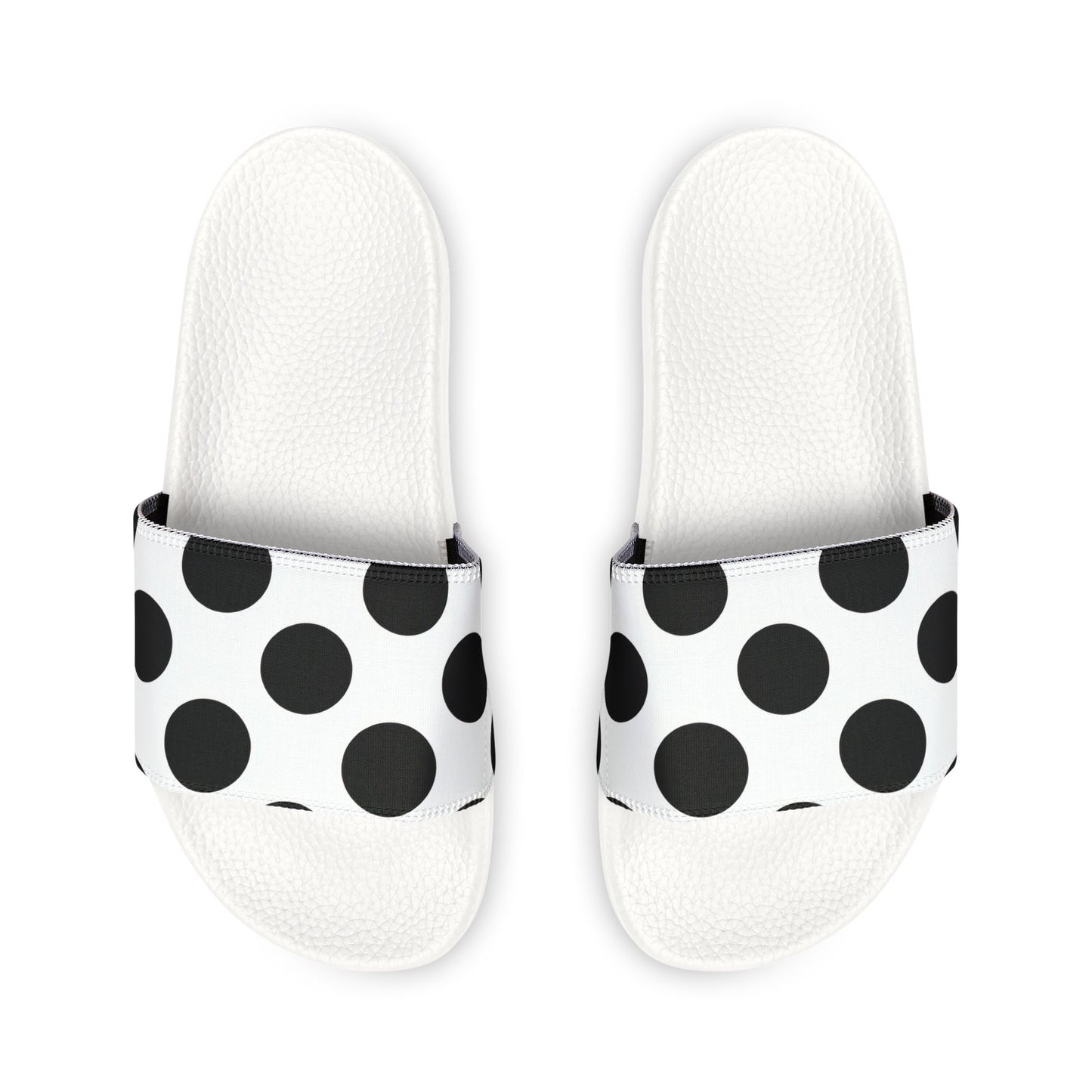Polka Dot Slide Sandals — Women's Removable-Strap Summer Slides