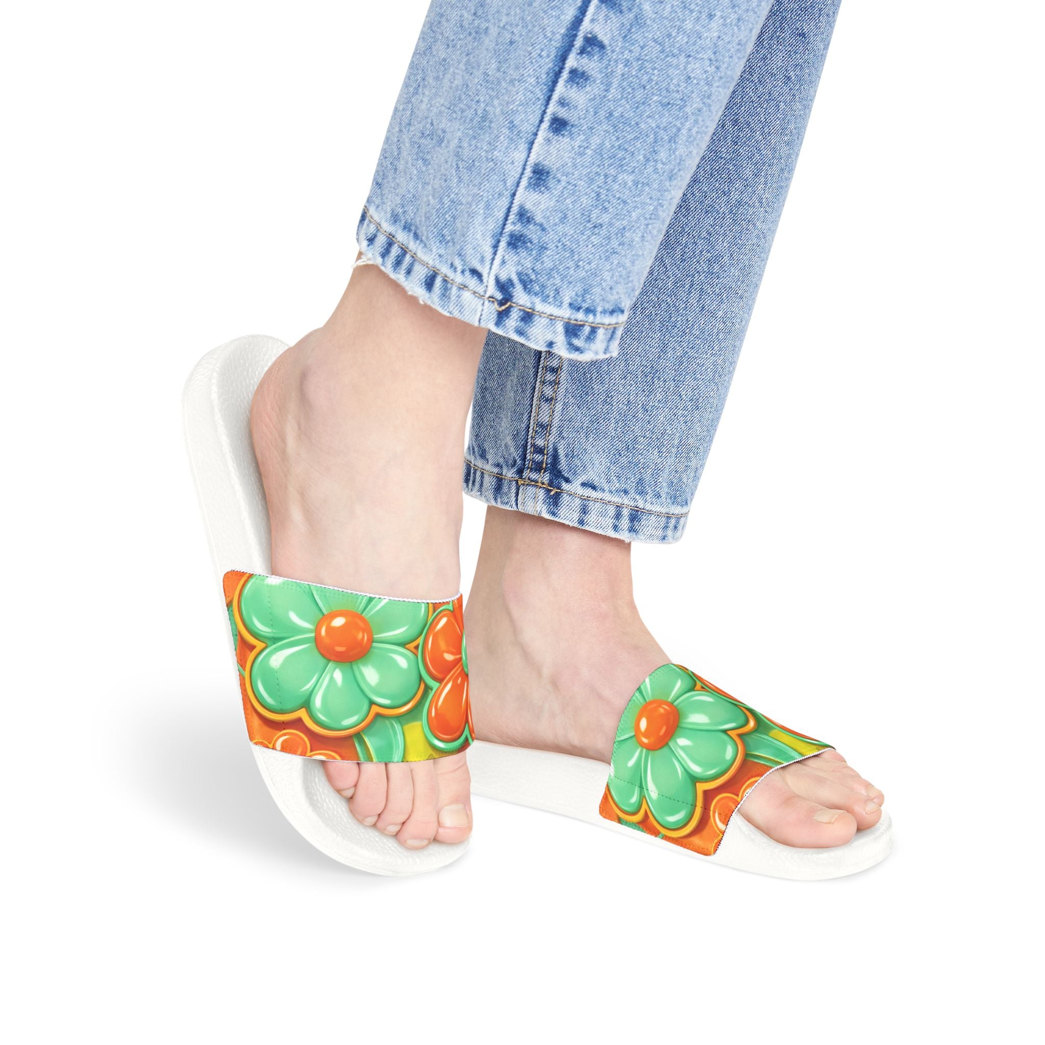 Balloon Flowers Slide Sandals