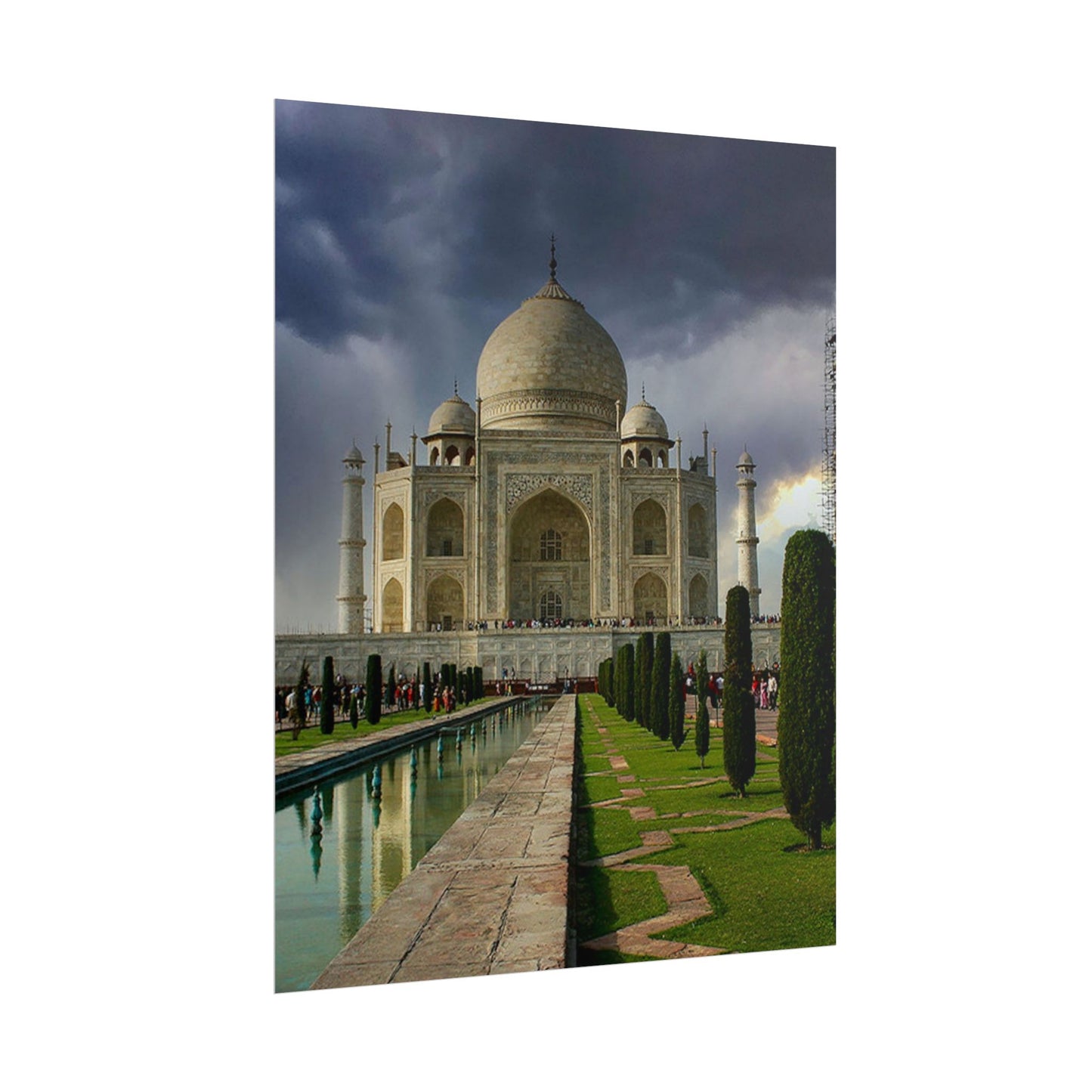 Taj Mahal Photograph Rolled Poster | India Landmark Wall Art