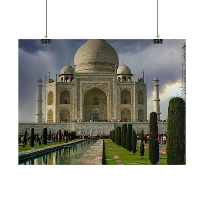 Taj Mahal Photograph Rolled Poster | India Landmark Wall Art