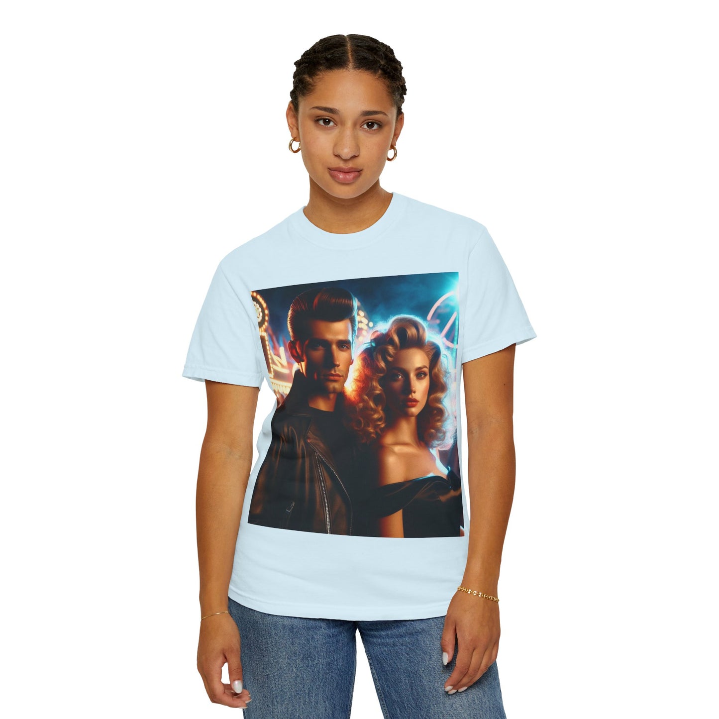 Summer Nights Cinema Tee — Vintage 1950s Carnival Romance Graphic T-Shirt