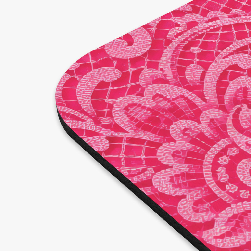 Pink Lace Romance - Feminine Mouse Pad