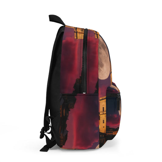 Moonlit Cathedral Backpack — Gothic Nightscape School & Travel Bag