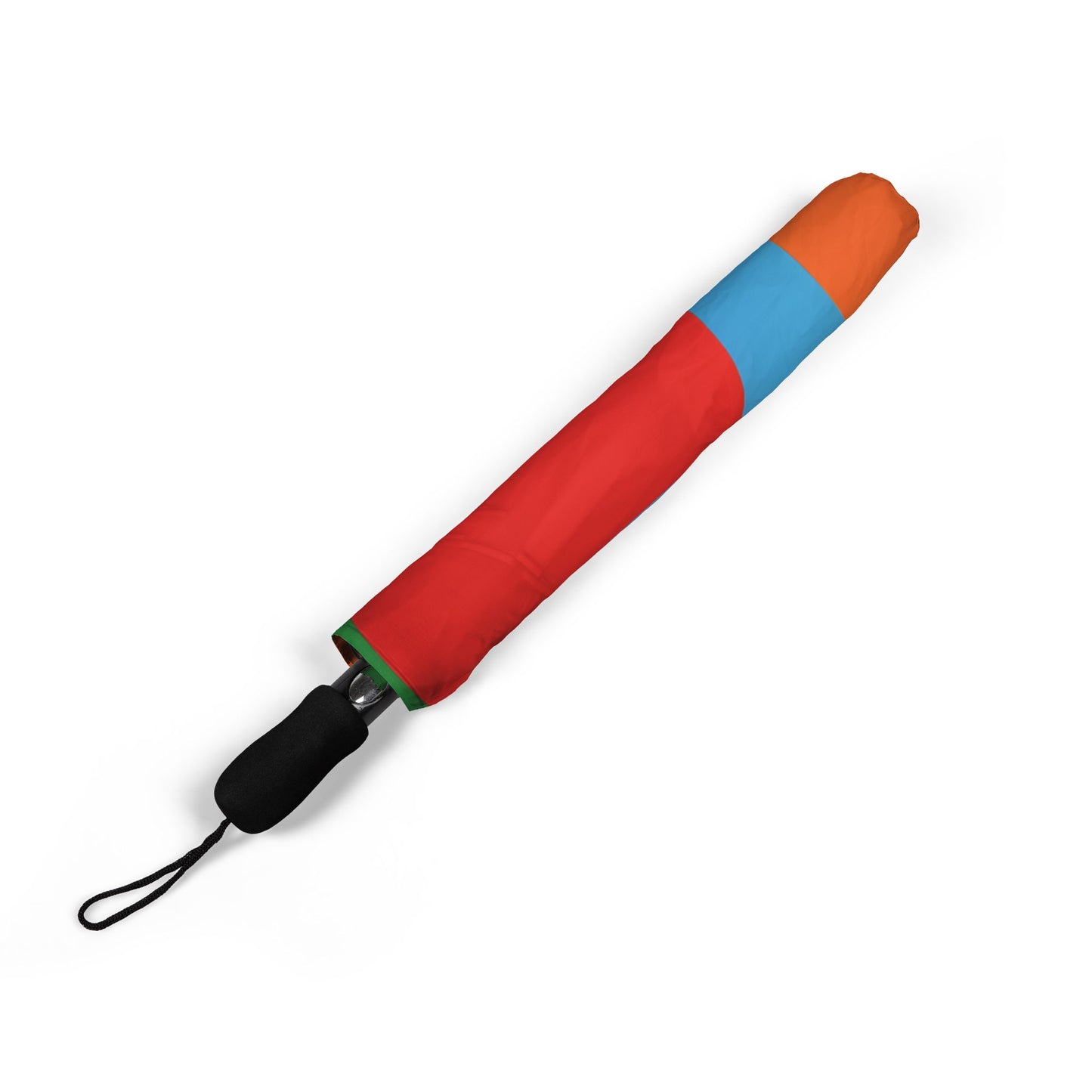 Colorful Abstract Wave Foldable Umbrella — Compact Semi-Automatic Rain Travel Umbrella