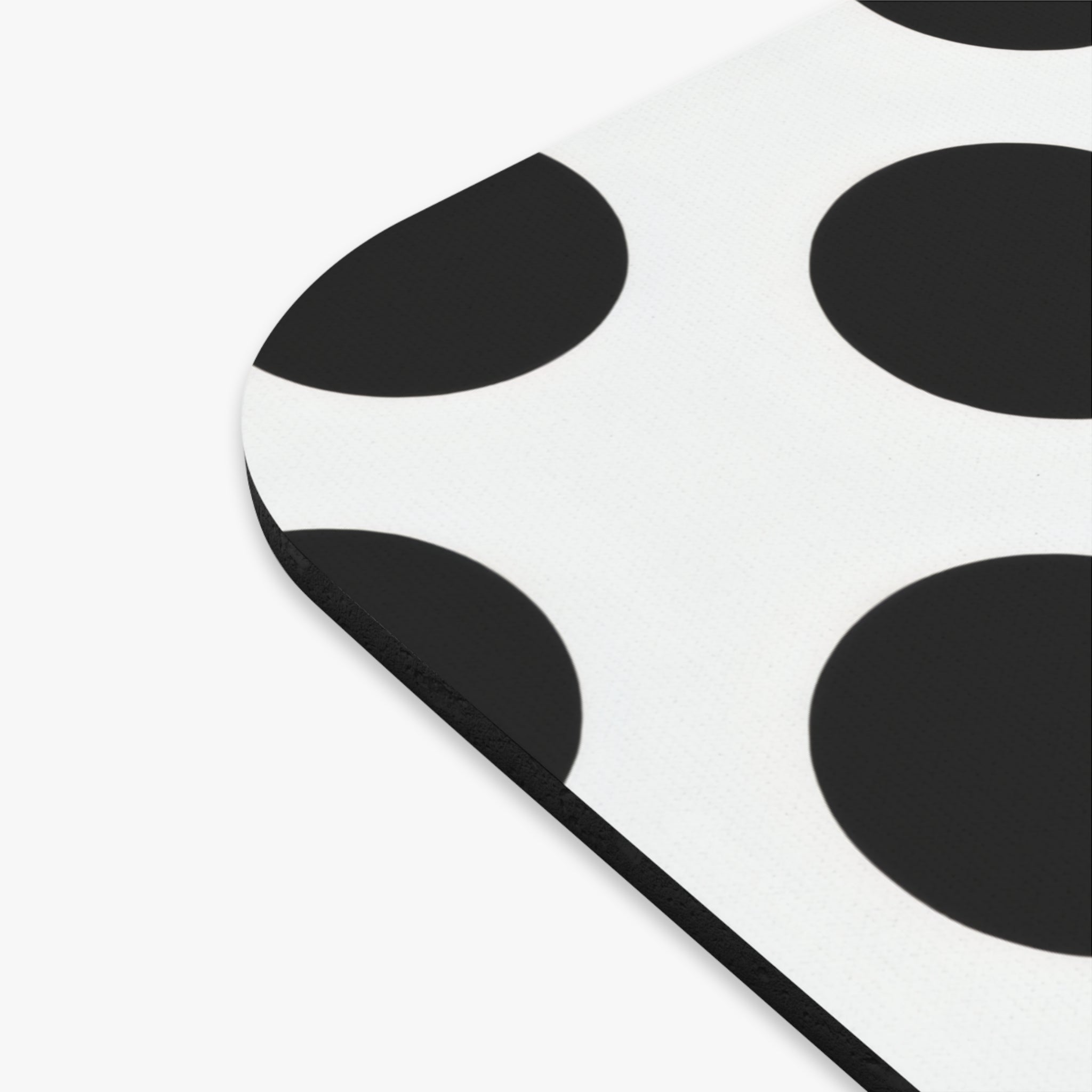 Classic Dot - Black and White Polka Dot Mouse Pad