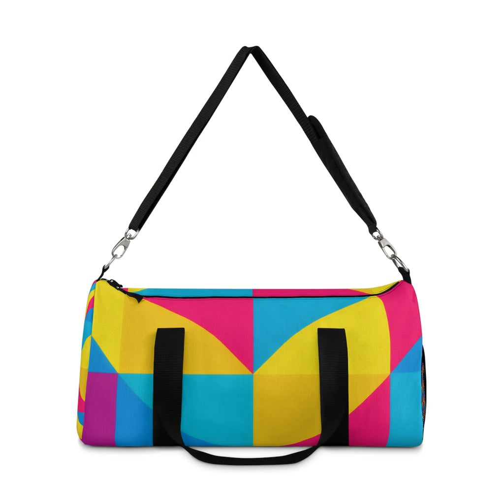 Geometric Colorblock Duffel Bag