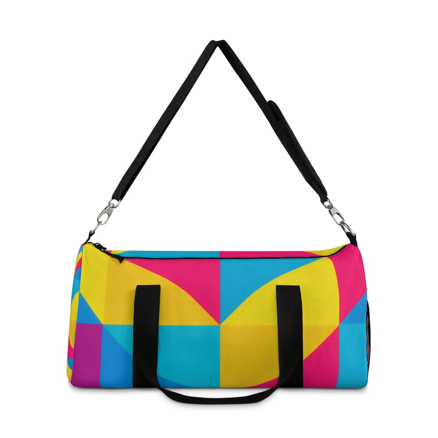 Color Block Geometric Duffel Bag — Bright Travel & Gym Bag