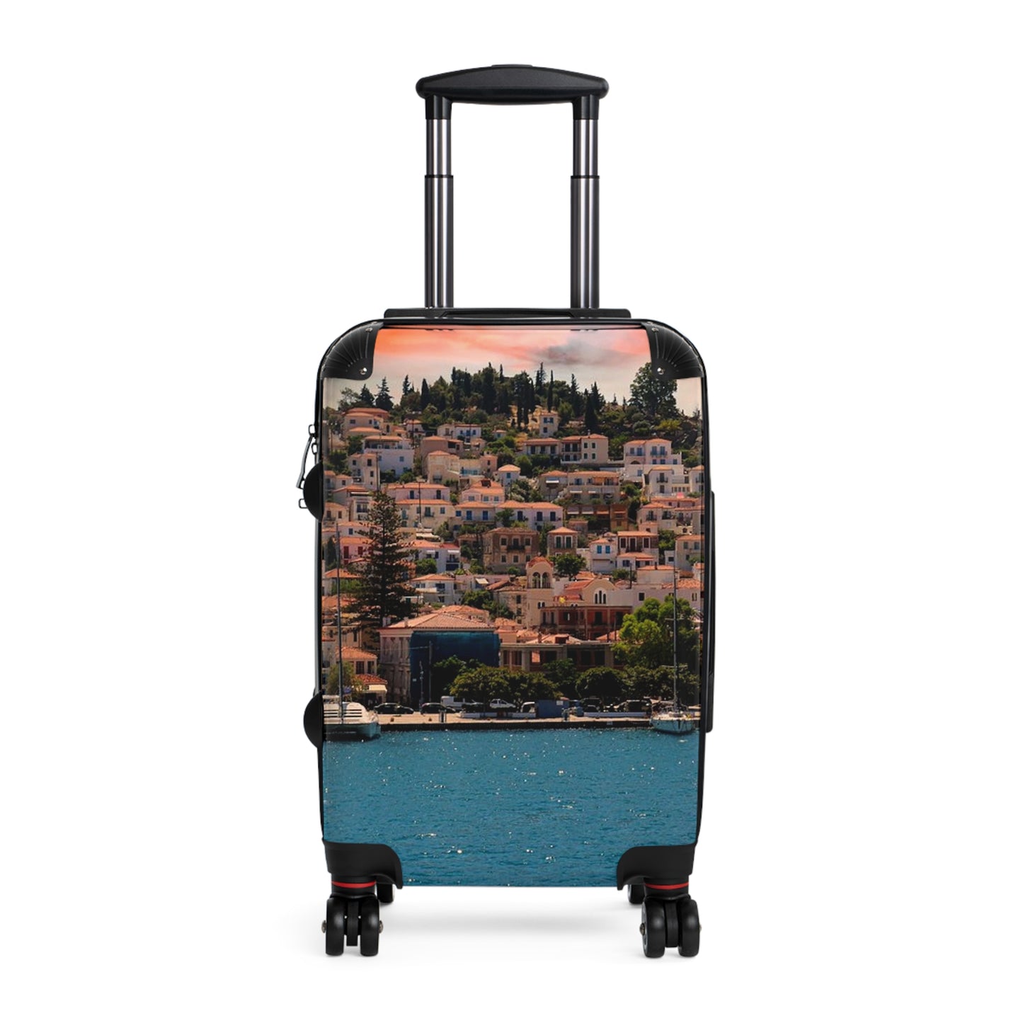 Poros Greece  Suitcase | Travel Luggage with Coastal Photo