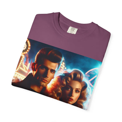 Summer Nights Cinema Tee — Vintage 1950s Carnival Romance Graphic T-Shirt