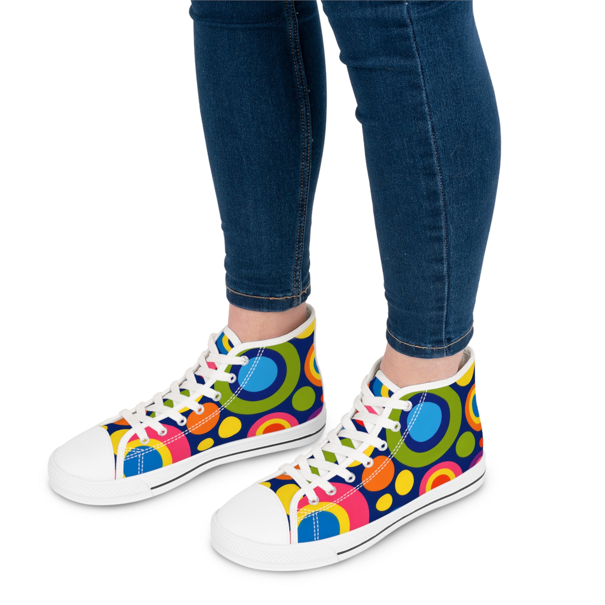 Mod Circles High-Top Sneakers