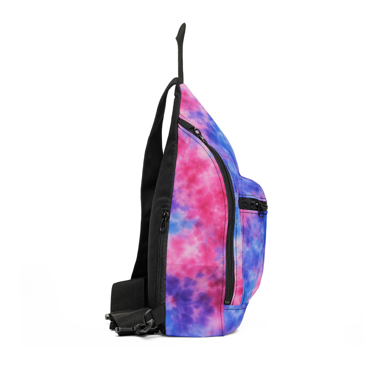 Tie-Dye Sling Bag — Pink & Blue Casual Crossbody for Teens