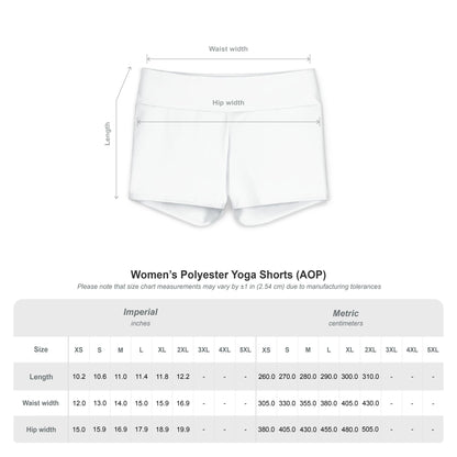 Retro Sunglasses Print Yoga Shorts — Bright Rainbow Activewear for Women