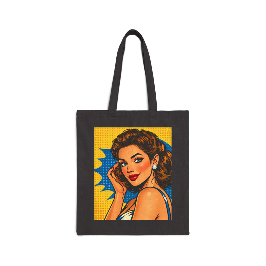 Pop Art Pinup Girl Tote Bag