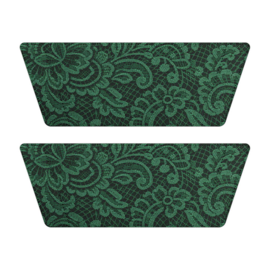 Emerald Damask Slide Sandals