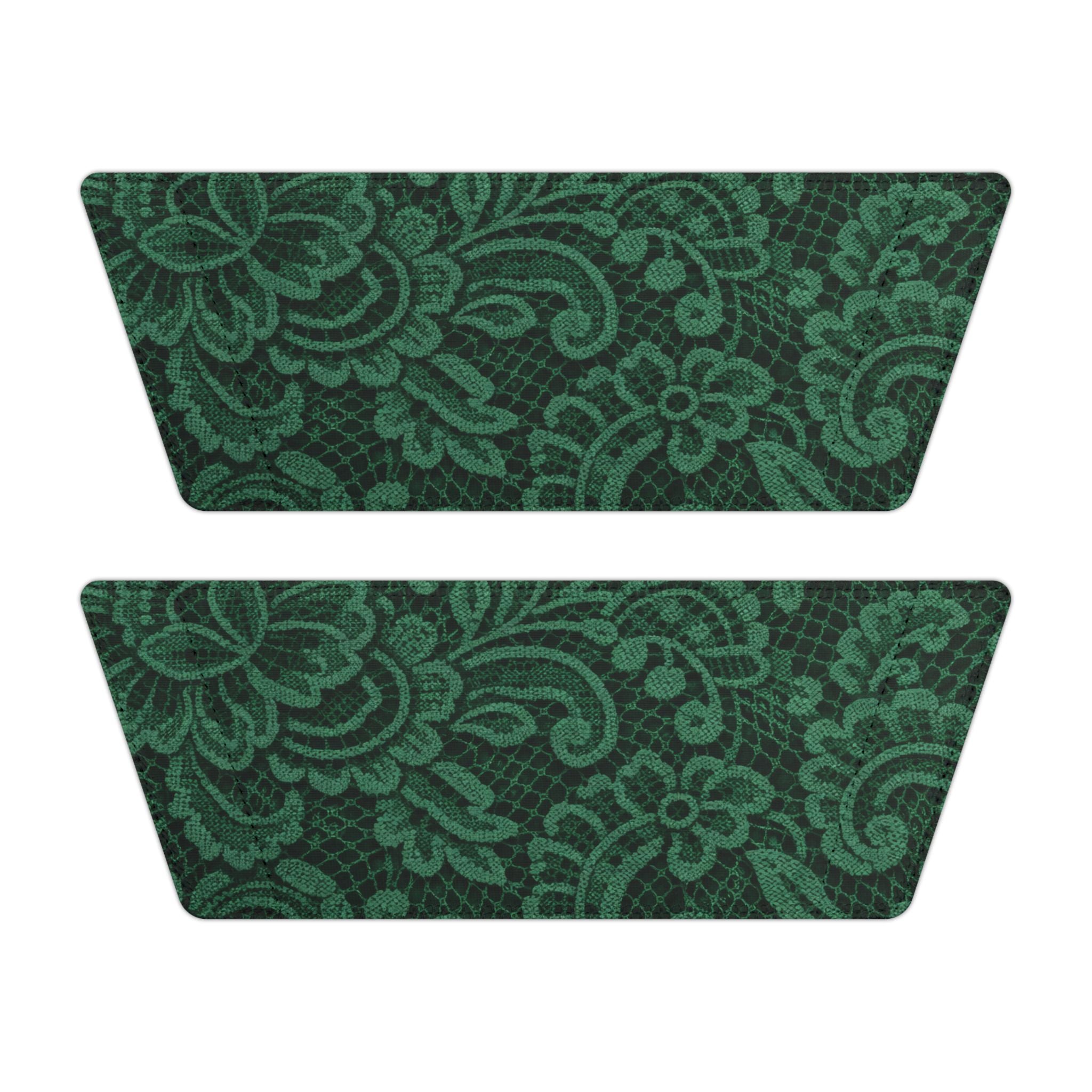 Emerald Damask Slide Sandals