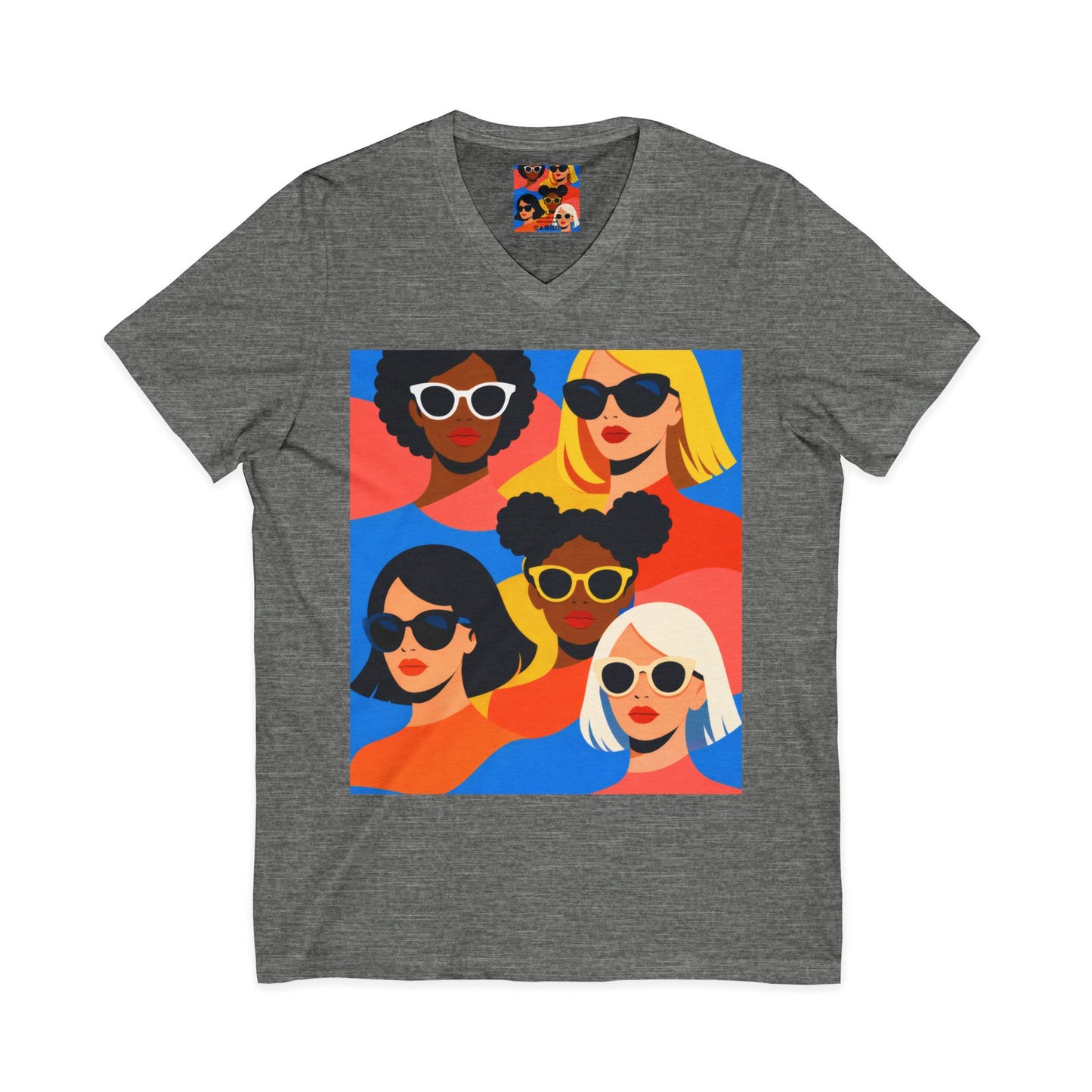 Pop Art Women Faces Women's T-shirt