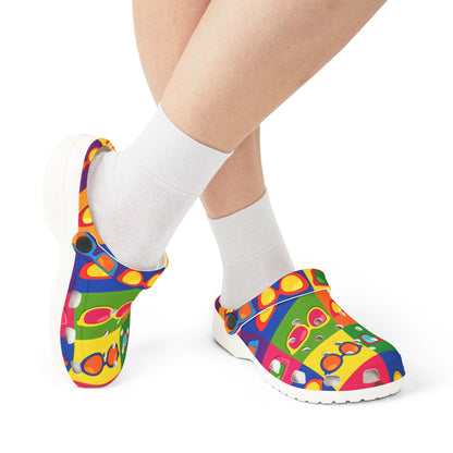 Colorful Sunglasses Pop Art Clogs - EVA Foam Slip-On Shoes