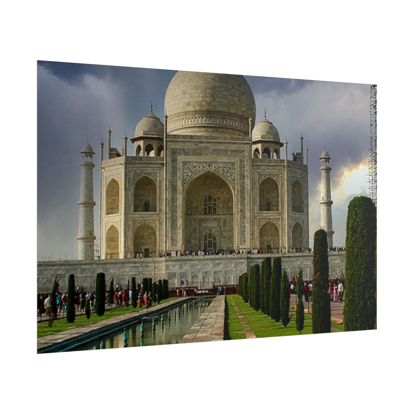 Taj Mahal Photograph Rolled Poster | India Landmark Wall Art