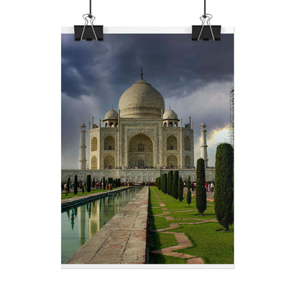 Taj Mahal Photograph Rolled Poster | India Landmark Wall Art
