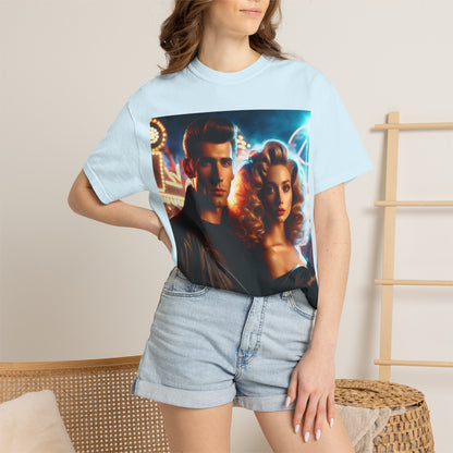 Summer Nights Cinema Tee — Vintage 1950s Carnival Romance Graphic T-Shirt