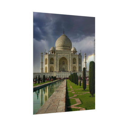 Taj Mahal Photograph Rolled Poster | India Landmark Wall Art