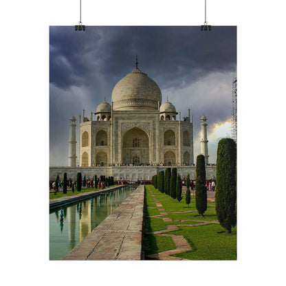 Taj Mahal Photograph Rolled Poster | India Landmark Wall Art
