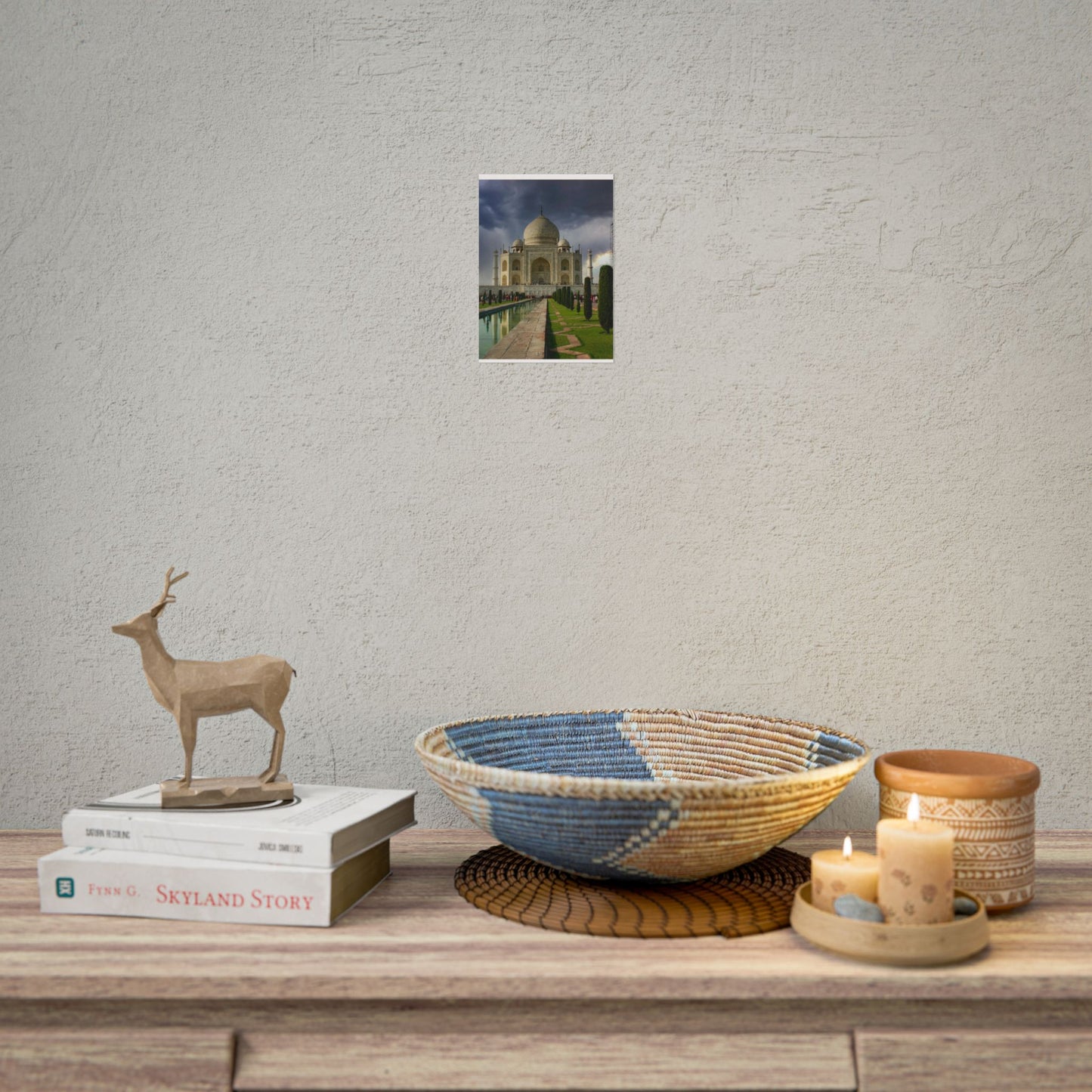 Taj Mahal Photograph Rolled Poster | India Landmark Wall Art