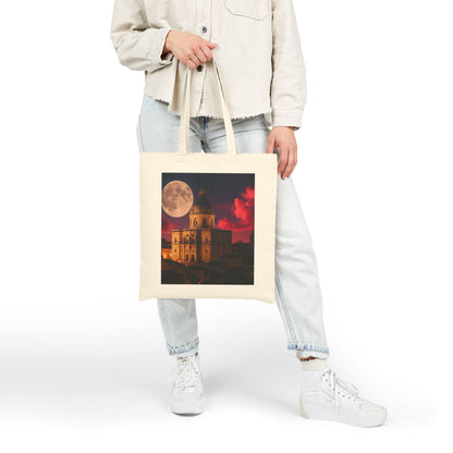 Tote Bag — Haunted Moonlit Castle Canvas Tote