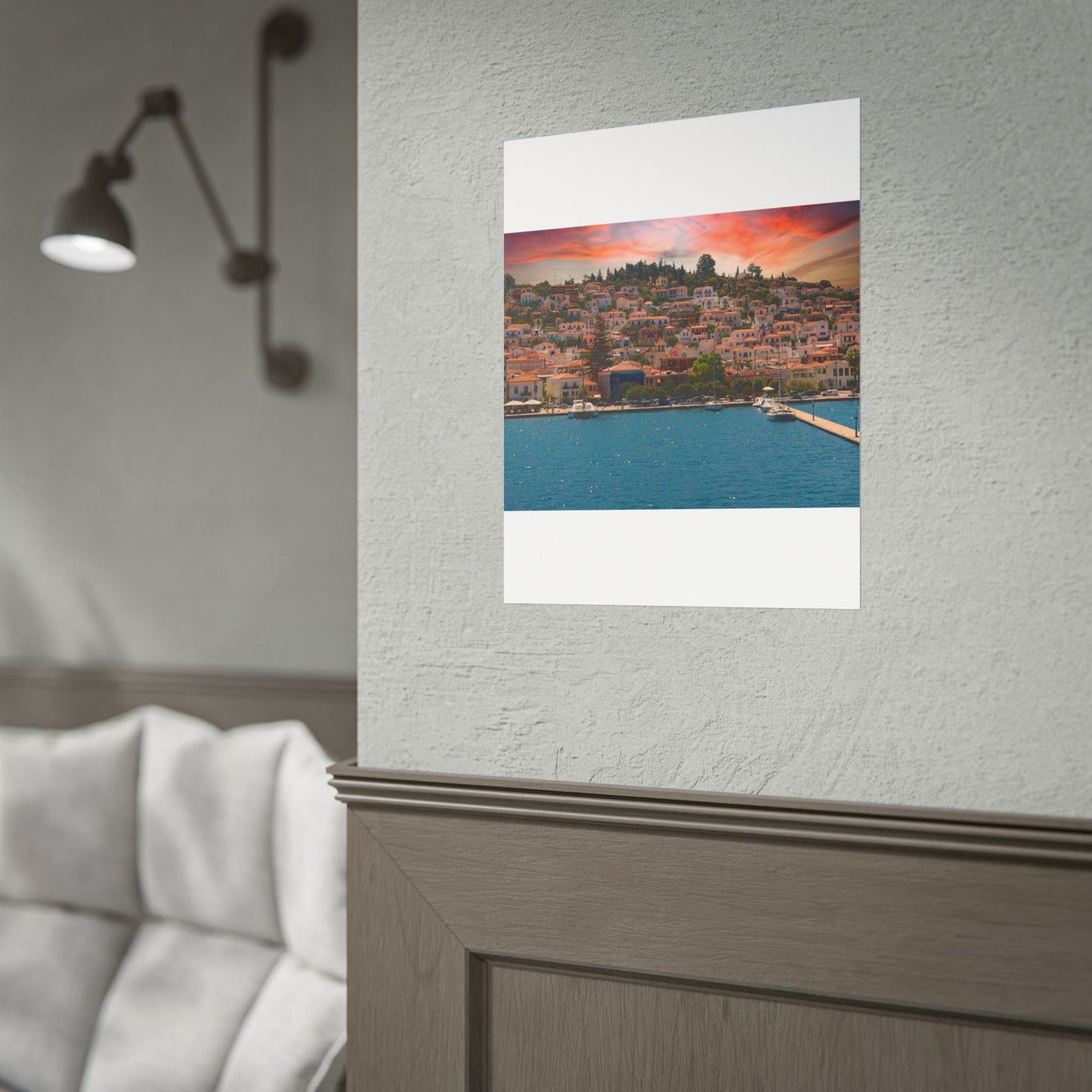 Sunset Poros Island Greece  Poster | Rolled Poster