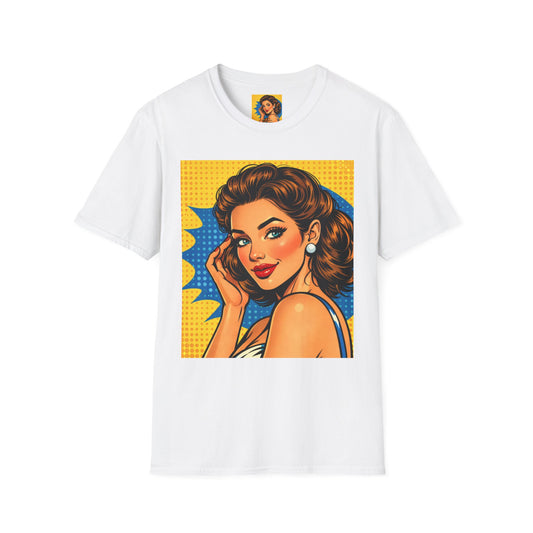 Retro Pop Art Woman Graphic T-Shirt