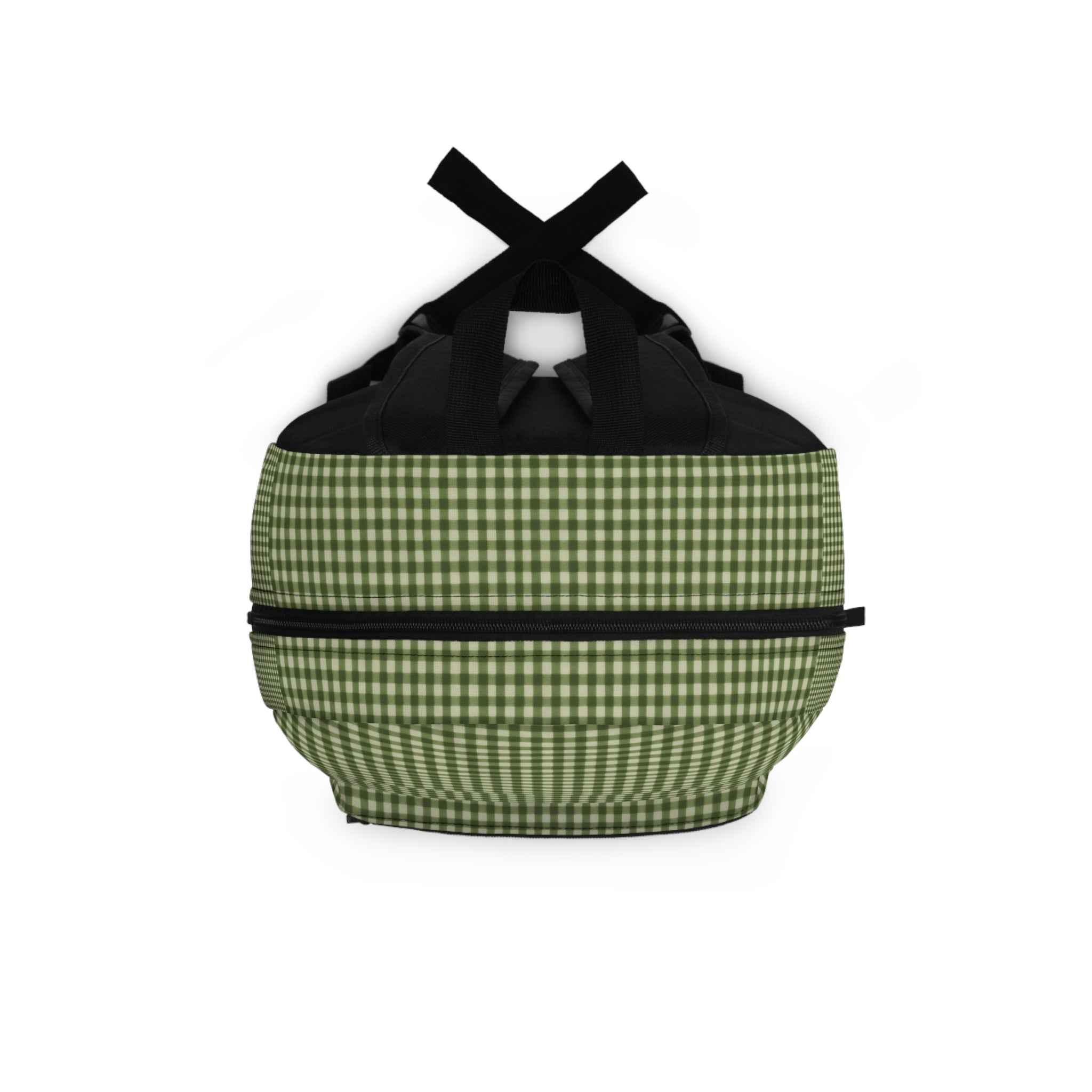 Green Gingham Backpack