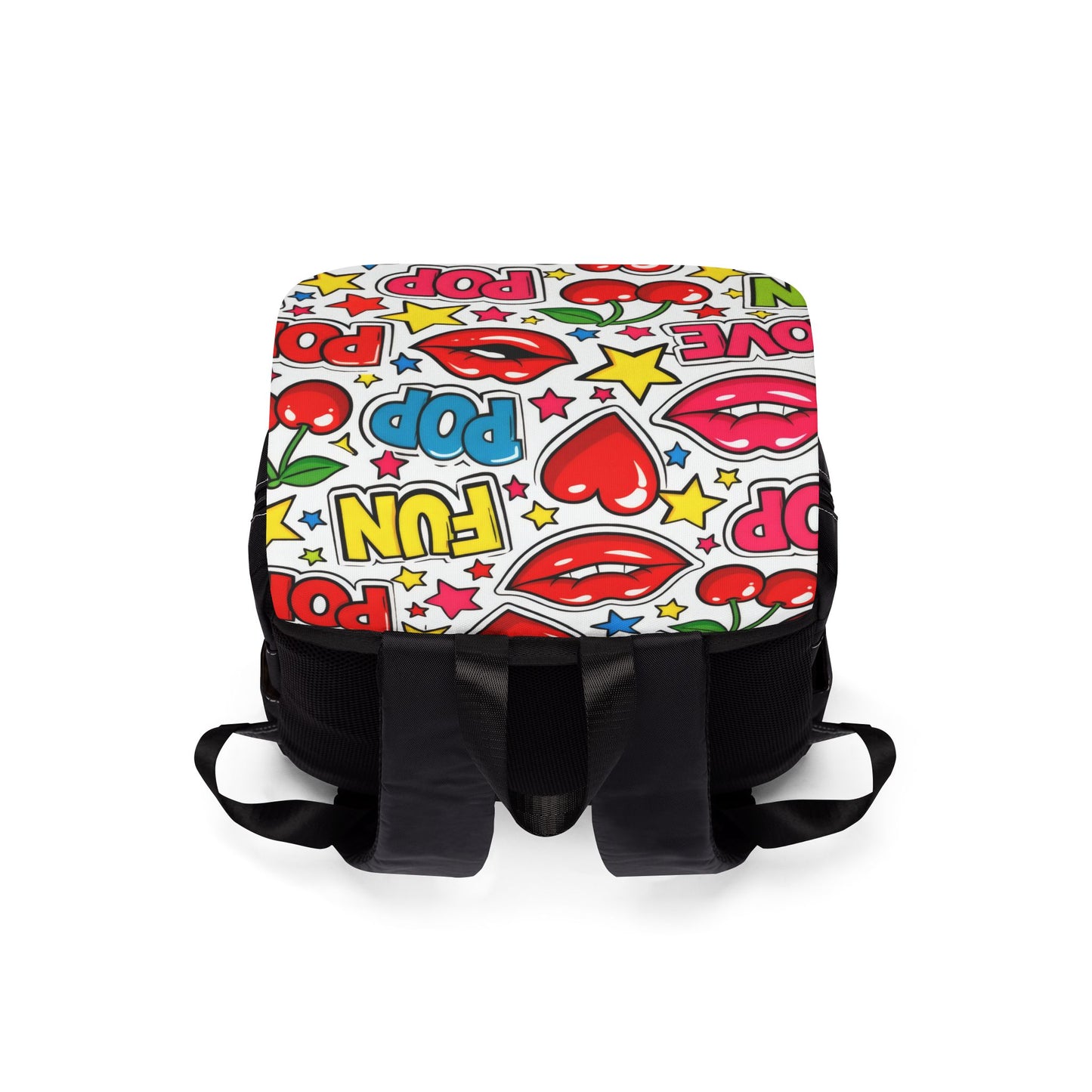 Pop Art Cherry Love Backpack