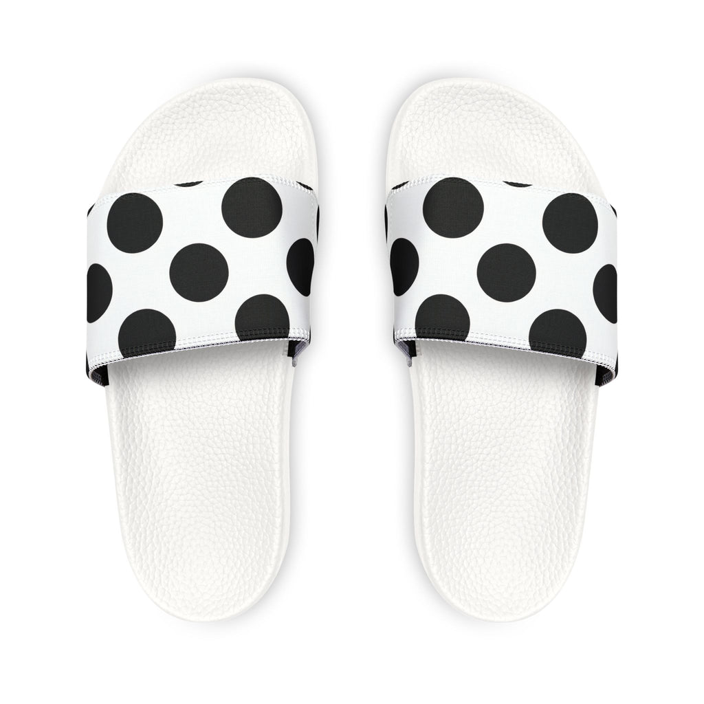 Black Polka Dot Slide Sandals