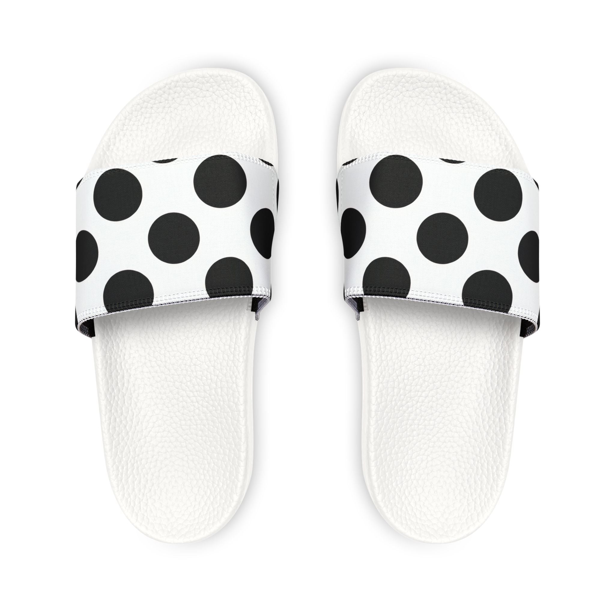 Black Polka Dot Slide Sandals