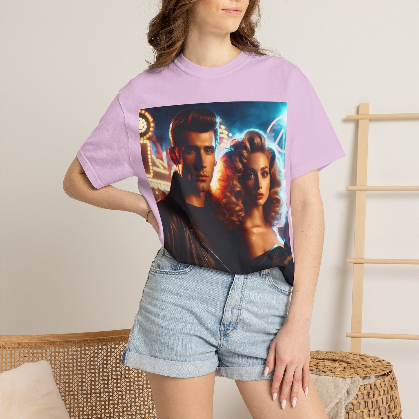 Summer Nights Cinema Tee — Vintage 1950s Carnival Romance Graphic T-Shirt