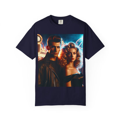 Summer Nights Cinema Tee — Vintage 1950s Carnival Romance Graphic T-Shirt