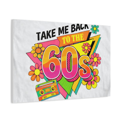Take Me Back to the 60s Canvas — Retro Pop Art Matte Stretched Wall Art