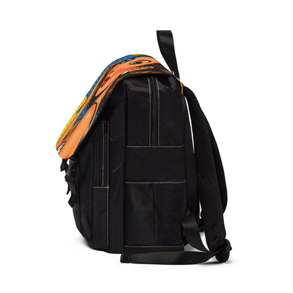 Pop Art Pinup Flap Backpack – Retro Comic-Style Shoulder Bag