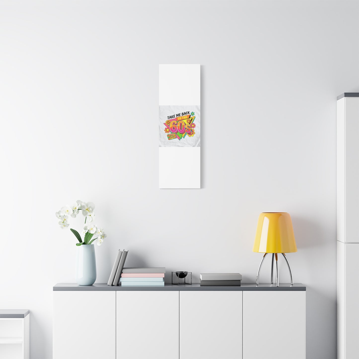 Take Me Back to the 60s Canvas — Retro Pop Art Matte Stretched Wall Art